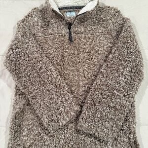 Cozy Brown Sherpa Sweater